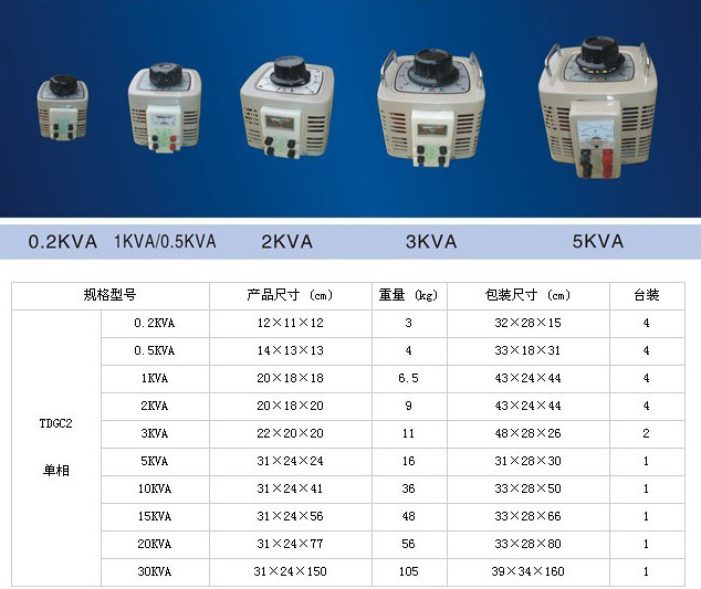 TDGC2單相手動(dòng)調(diào)壓器